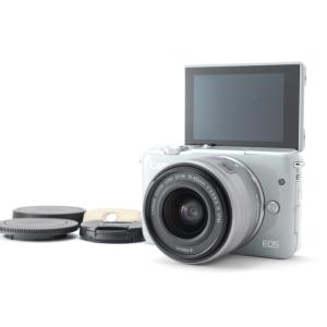 Canon キヤノン EOS M10 グレー レンズキット 新品SD32GB付き｜mrabbit-camera