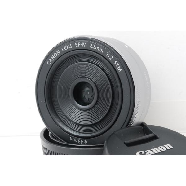 Canon キヤノン EF-M 22mm F2 STM シルバー 単焦点レンズ