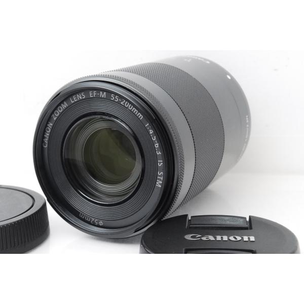 Canon キヤノン EF-M 55-200mm F4.5-6.3 IS STM ブラック
