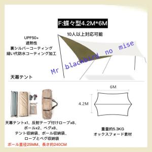 タープテント 天幕テント 組立簡単 簡易テント...の詳細画像5