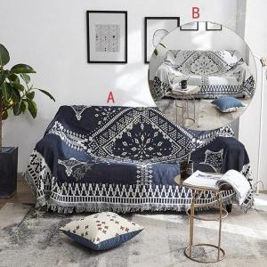 クロシェマルチカバー 140×200 手編みレース ベットカバー ソファ