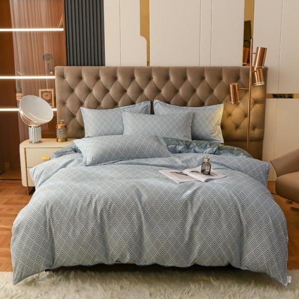 しわになりにくく乾きが早い寝具カバーセット布団カバー毛玉にならない快眠4点セット敷布カバー掛布団カバ...