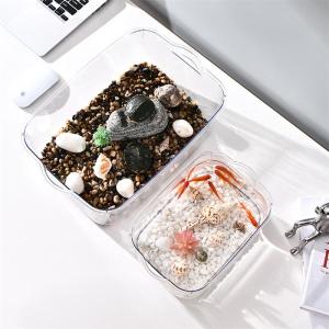金魚鉢メダカ 透明 鉢水槽 小型水槽 飼育水槽...の詳細画像4
