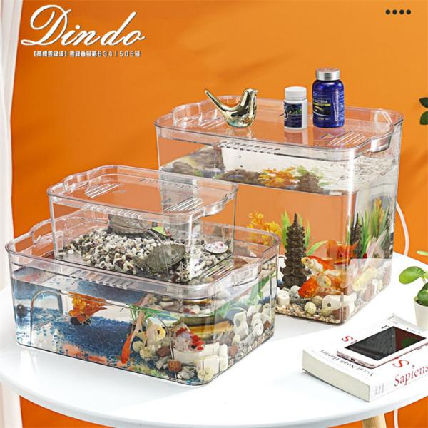 金魚鉢 金魚鉢 水槽 小型水槽 飼育水槽 ガラス メダカ 水槽 メダカ鉢 透明 テーブル アクアリウ...