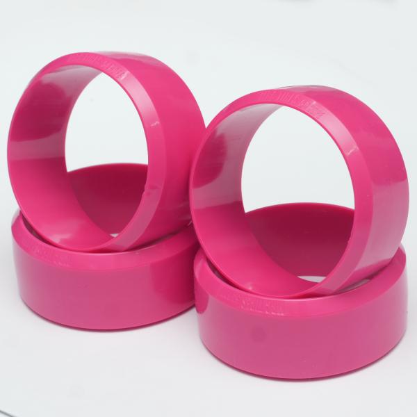 大径タイヤ 内径54ｍｍ HDPE 4本　ピンク
