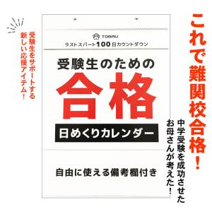 日めくり カレンダー ラストスパート 100日 日付なし カウントダウン 計画メモ 壁掛け 受験 グッズ 雑貨 合格 サポート 応援 2022