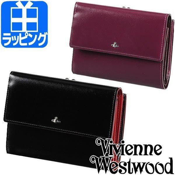 ヴィヴィアン ウエストウッド VIVIENNE WESTWOOD 財布 二つ折り がま口 メンズ レ...