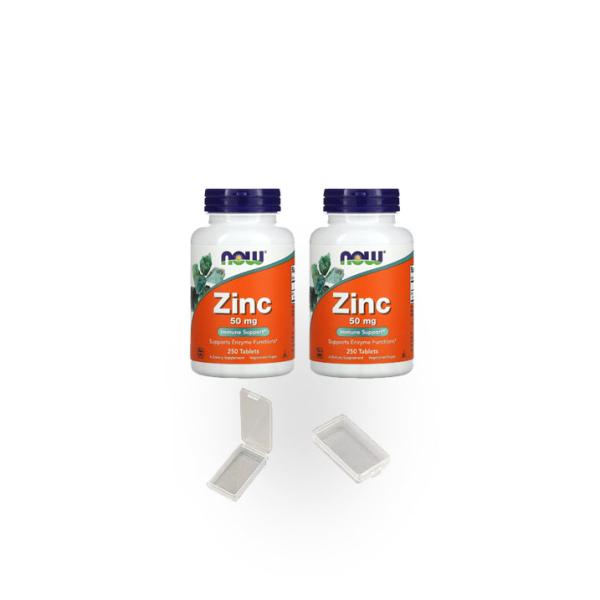 2個セットNOW FOODS ナウフーズ Zinc グルコン酸亜鉛（50mg） 250 tabs 並...