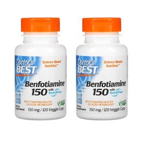 2個セットベンフォチアミン Benfotiamine (ビタミンB1誘導体) 150mg 120ベジカプセル 並行輸入品