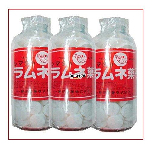 島田製菓 ２５０グラム目安として約１０７粒 シマダ大瓶 固形ラムネ菓子×3瓶3h 250グラム (x...