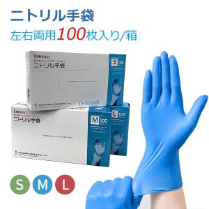 NISHIKIN ゆうゆうグローブ TPE ブルー Sサイズ ( 100枚入 ) : 爽快