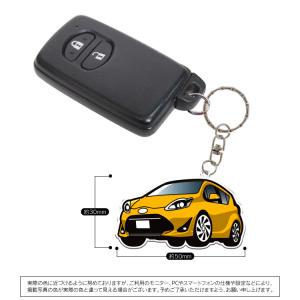 アクア NHP10 キーホルダー ナンバープレ...の詳細画像3