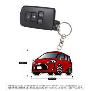 シエンタ 170系 キーホルダー アクセサリー...の詳細画像2