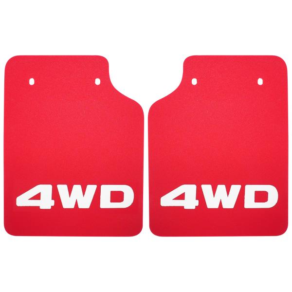 軽トラック 汎用 マッドガード 4WD レッド 泥除け カスタム パーツ ハイゼットトラック ハイゼ...