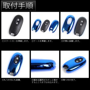 スマートキーケース スズキ ゴールドメッキ ス...の詳細画像3