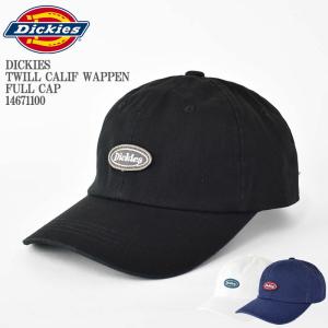 DICKIES ディッキーズ DK TWILL CALIF WAPPEN FULL CAP 14671100 コットン ツイル ベースボール ローキャップ ワンポイント ワッペン 無地 キャップ 帽子｜mrmojo