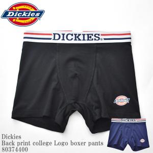 Dickies ディッキーズ DK Back print college Logo boxer pants 80374400  カレッジロゴ バックプリント フラワー 花柄 スタンダード ボクサーパンツ｜mrmojo