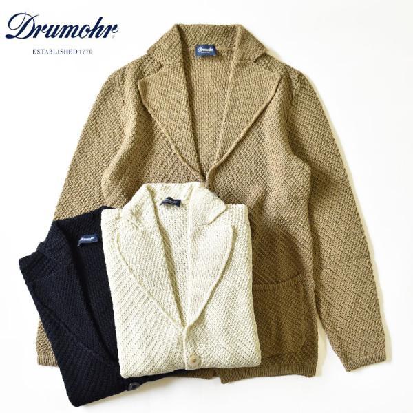 【40%OFF】DRUMOHR Cotton Low gauge knit jacket ドルモア ...