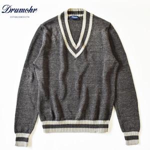 【20%OFF】DRUMOHR Cotton linen childen cardigan ドルモア コットンリネン チルデンニット D8LZ481R