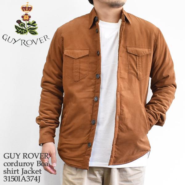 「40％OFF」「国内正規品」GUY ROVER ギローバー corduroy Boa shirt ...