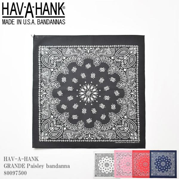HAV-A-HANK  ハバハンク GRANDE 88×88 Paisley bandanna 80...