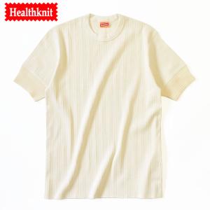 Healthknit Vintage broad rib crewneck shortsleeve T-shirt ヘルスニット ヴィンテージ ブロードリブ Tシャツ 422｜mrmojo