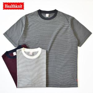 Healthknit short sleeve crew neck Narrow Border T-shirt ヘルスニット 半袖 クルーネック ナローボーダーTシャツ 51005