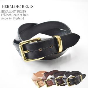 HERALDIC BELTS ヘラルディックベルト 4/5inch leather belt made in England 4/5インチ(3.0cm) レザー ベルト メンズ レディース ユニセックス｜mrmojo