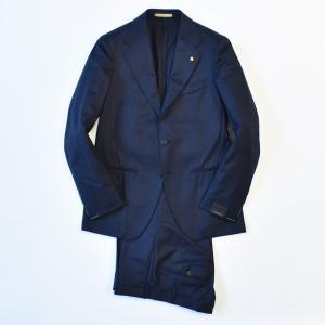 LATORRE（ラトーレ）CANONICO NAVY suit カノニコ ネイビー フランネル スーツ｜mrmojo