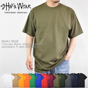 SHAKA WEAR シャカウェア 7.5oz max Heavy weight crew neck shortsleeve T-shirt SHMHSS 7.5オンス マックスヘビー ウエイト クルーネック 半袖  ユニセックス｜mrmojo