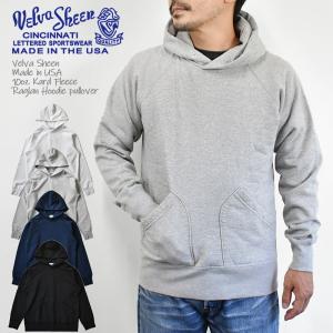 Velva Sheen ベルバシーン Made in USA 10oz Kard Fleece Raglan Hoodie pullover 161155 アメリカ製 10オンス  ラグラン パーカー 裏起毛