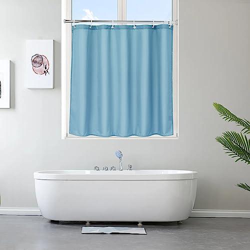 AooHome シャワーカーテン 小窓 目隠し 防水 短め 防カビ ユニットバス 浴室窓