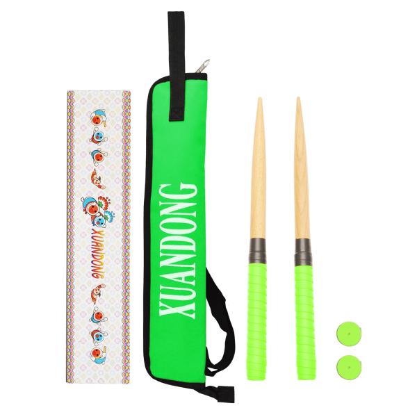 XUANDONG 適用太鼓の達人 マイバチ 太鼓バチ&amp;収納ケースセット 木製バット光沢