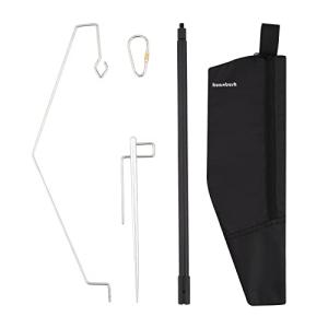 huanbush ランタンスタンド 打ち込み式 ランタンポール アルミ製 超軽量 携帯便