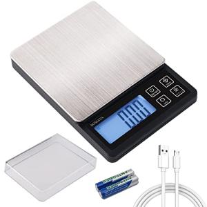 BOMATA(ボマタ) はかり デジタル キッチン 0.01g単位 最大計量600g USB充電可能