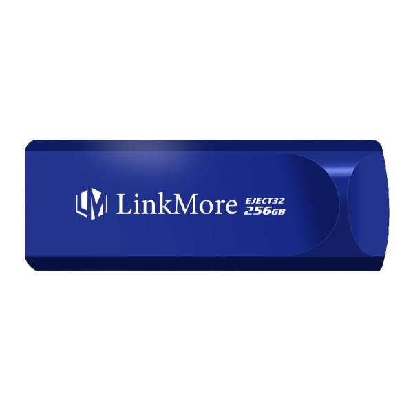 LinkMore USBメモリ Eject32 256GB USB3.2 スライド式 (最大読込速度...