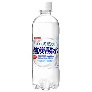 サンガリア 伊賀ノ天然水 強炭酸水 500ml 24入リ