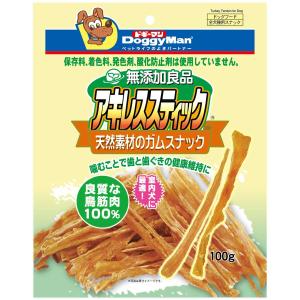 ドギーマン 無添加良品 アキレススティック100g（鳥すじ肉100％）