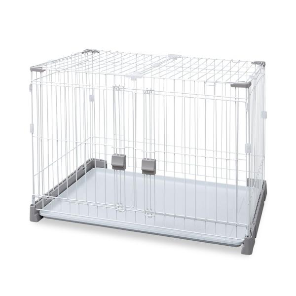 アイリスオーヤマ お掃除楽ちんサークル 屋根セット 仕切なし グレーベージュ ペ