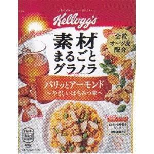 YCxケロッグ　４００Ｇ 素材まるごとグラノラパリッとアーモンドやさしいはちみつ味×48個【xra5】【送料無料（沖縄は別途送料）】