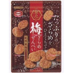 YCx亀田製菓　９０Ｇ 贅を尽くした梅ざらめせんべい×32個【xr】【送料無料（沖縄は別途送料）】｜mrokkuni