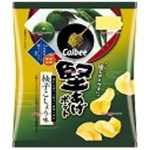 業務用菓子問屋GG 2024年10月28日発売 カルビー 60G 堅あげポテト柚子こしょう味×12個