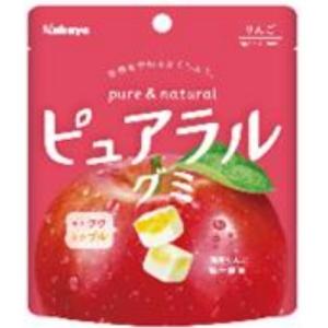 YCx駄菓子　 カバヤ　５８Ｇ　ピュアラルグミ　りんご　　　　　　×8個【駄xima】【メール便送料無料】