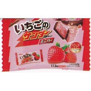 YCx有楽製菓　１１３Ｇ いちごのサンダーミニバー×72個【xea5】【送料無料（沖縄は別途送料）】