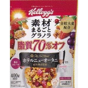 OExケロッグ　４００Ｇ 素材まるごとグラノラ脂質７０％オフ×48個【xr】【送料無料（沖縄は別途送料）】｜mrokoe