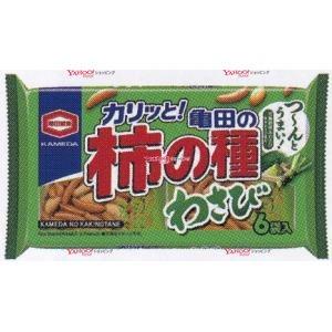 OEx亀田製菓　１６４Ｇ 亀田の柿の種わさび６袋詰×12個【xeco】【エコ配 送料無料 （沖縄 不可）】｜mrokoe