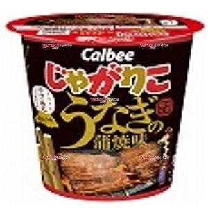 OExカルビー　５２Ｇ じゃがりこうなぎの蒲焼味×24個【xw】【送料無料（沖縄は別途送料）】｜mrokoe