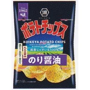 OExコイケヤ　５０Ｇ ポテトチップスのり醤油×24個【xw】【送料無料（沖縄は別途送料）】｜mrokoe