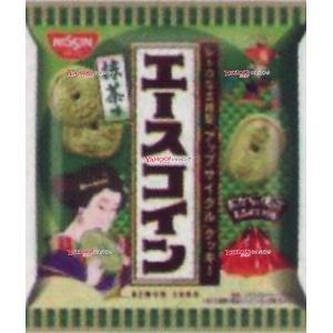 業務用菓子問屋GGx日清シスコ　７５Ｇ エースコイン抹茶味×20個【xeco】【エコ配 送料無料 （沖縄 不可）】｜mrokoe