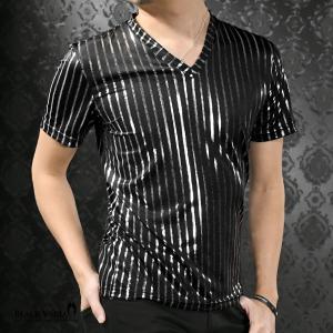 BlackVaria Tシャツ Vネック スト...の詳細画像1